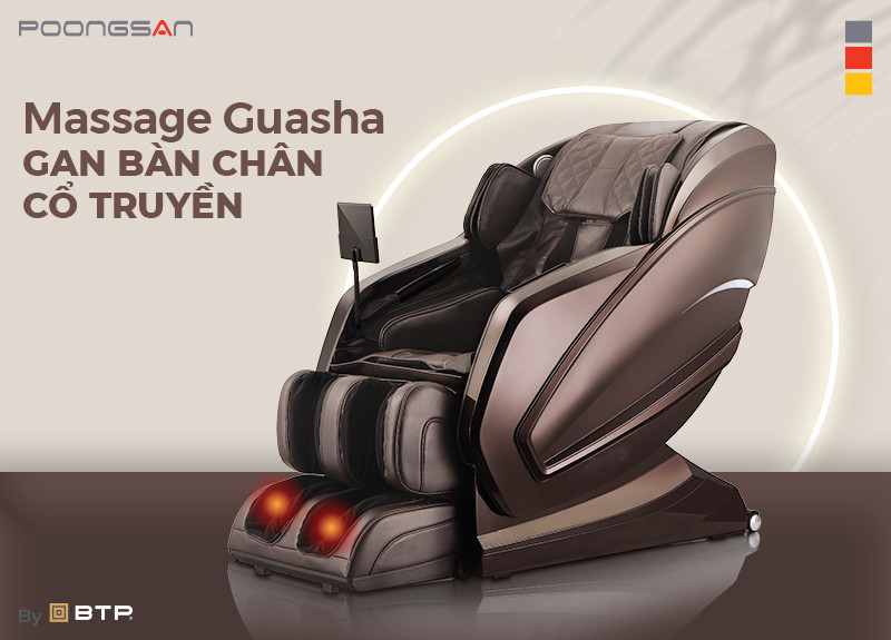 Massage Guasha gan bàn chân cổ truyền